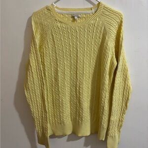 Sonoma Lemon Cable Knit Sweater